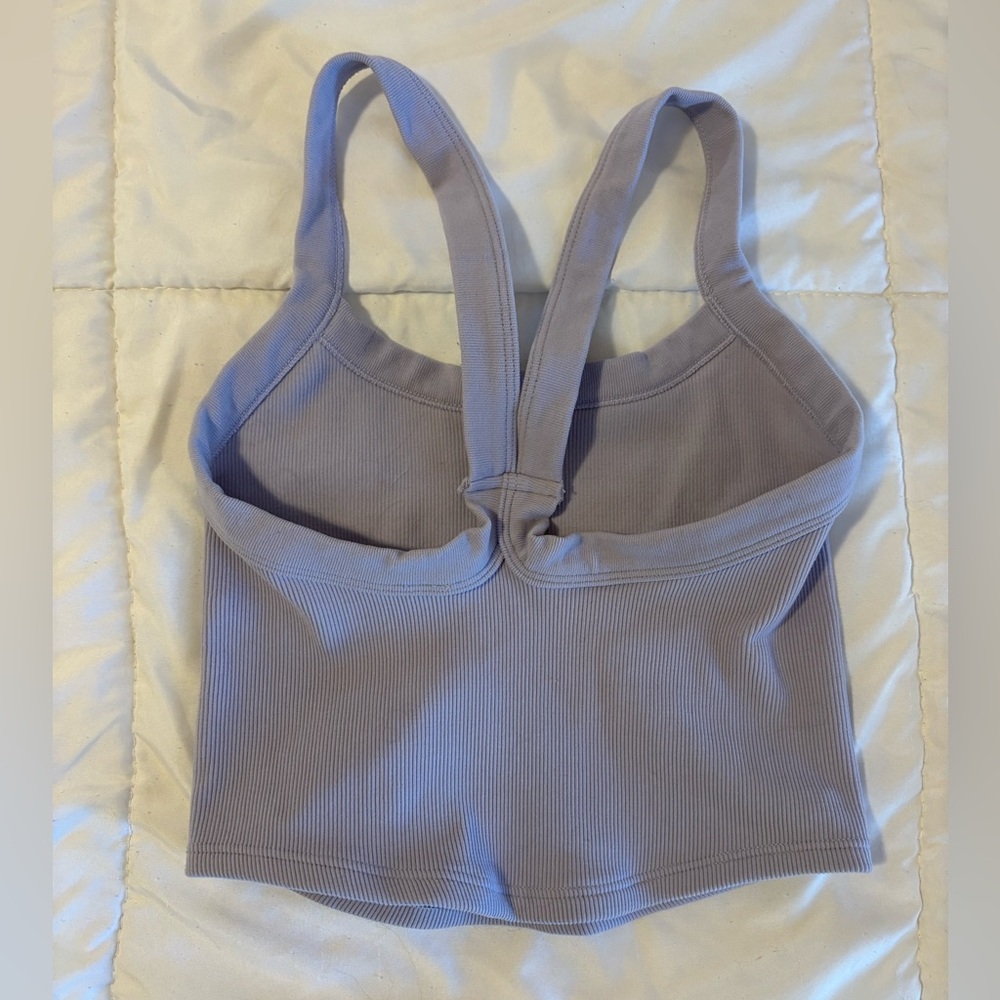 FP Movement Lavender Ribbed Crop Tank XS/S - Picture 3 of 5